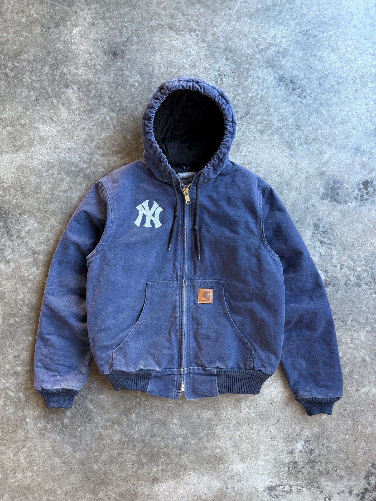 Vintage Navy Yankee Hooded Jacket