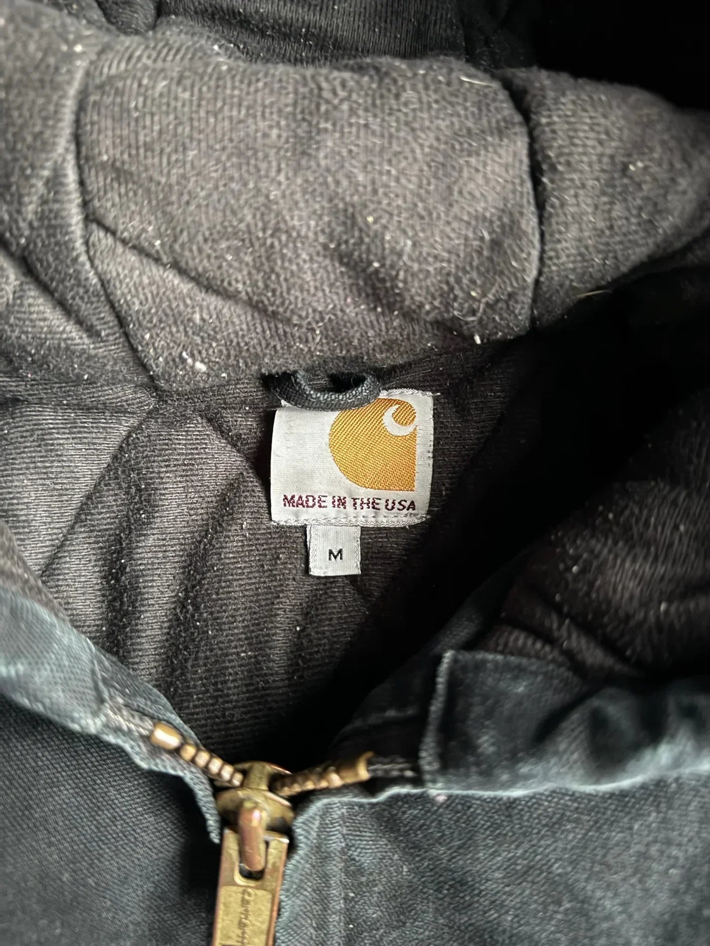 Vintage Black Yankee Hooded Jacket